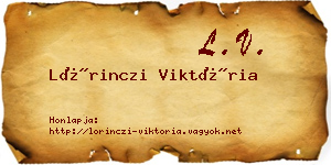 Lőrinczi Viktória névjegykártya